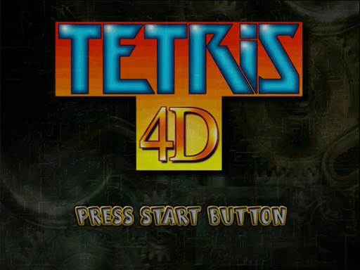 Tetris 4D title screen for Sega Dreamcast